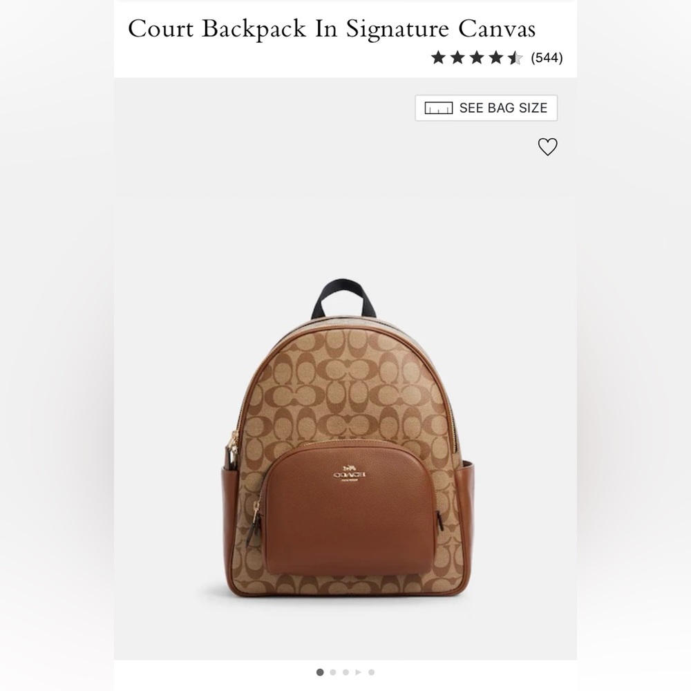Coach backpack - new condition, never used.
